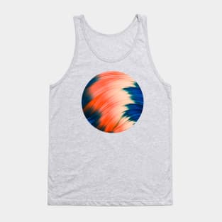 Flow Strands. Wind & Fire. Abstract Strands. Circle Crop Tank Top